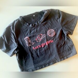 Let’s Go Girls Cropped Tee